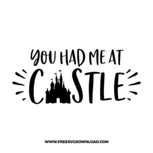 u had me at castle SVG & PNG, SVG Free Download, svg files for cricut, svg files for Silhouette, separated svg, disney svg, disneyland svg, mickey mouse svg, mickey head svg, minnie svg, minnie mouse svg, disney castle svg