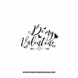 Be My Valentine Love Arrow Free SVG File