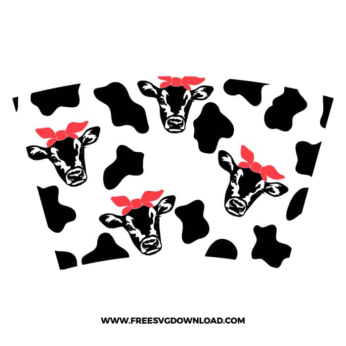 Cow Print Starbucks Wrap SVG & PNG, SVG Free Download, SVG files cricut, starbucks wrap svg, starbucks free svg, heifer svg, cow print svg