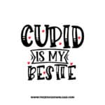 Cupid Is My Bestie SVG & PNG, SVG Free Download, SVG for Cricut Design, love svg, valentines day svg, be my valentine svg
