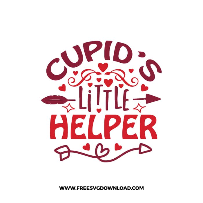 Cupid's Little Helper 2 SVG & PNG, SVG Free Download, SVG for Cricut Design, love svg, valentines day svg, be my valentine svg