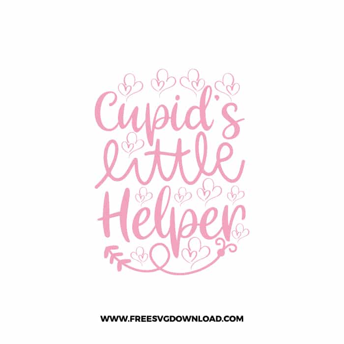 Cupid's Little Helper SVG & PNG, SVG Free Download, SVG for Cricut Design, love svg, valentines day svg, be my valentine svg