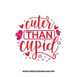 Cuter Than Cupid Baby Free SVG File