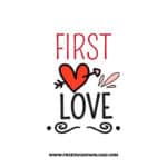 First Love SVG & PNG, SVG Free Download, SVG for Cricut Design, love svg, valentines day svg, be my valentine svg