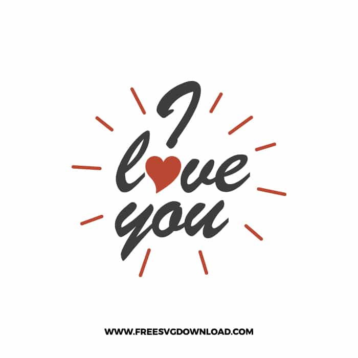 I Love You 2 SVG & PNG, SVG Free Download, SVG for Cricut Design, love svg, valentines day svg, be my valentine svg