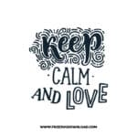 Keep Calm And Love 2 SVG & PNG, SVG Free Download, SVG for Cricut Design, love svg, valentines day svg, be my valentine svg