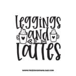 Leggings and Lattes SVG & PNG, SVG Free Download,  SVG for Cricut Design Silhouette, svg files for cricut, mom life svg, mom svg