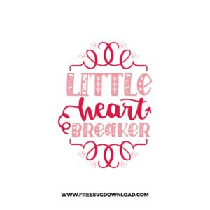 Little Heart Breaker Valentine Free SVG File