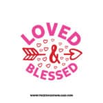 Loved And Blessed 2 SVG & PNG, SVG Free Download, SVG for Cricut Design, love svg, valentines day svg, be my valentine svg