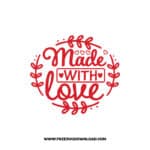 Made With Love 2 SVG & PNG, SVG Free Download, SVG for Cricut Design, love svg, valentines day svg, be my valentine svg