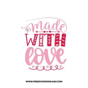 Made With Love Cricut Free SVG File