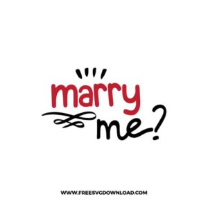 Marry Me Free SVG File