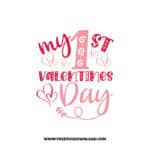 My 1st Valentines Day 2 SVG & PNG, SVG Free Download, SVG for Cricut Design, love svg, valentines day svg, be my valentine svg