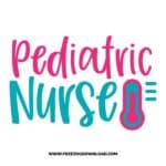 Pediatric Nurse SVG & PNG, SVG Free Download, SVG for Cricut, nurse svg, nursing svg, nurse life svg, stethoscope svg, doctor svg, medical