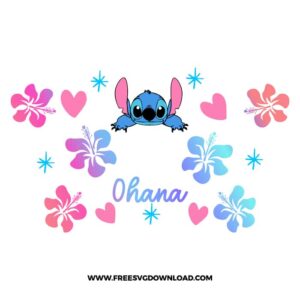 Stitch Starbucks Wrap Free SVG File