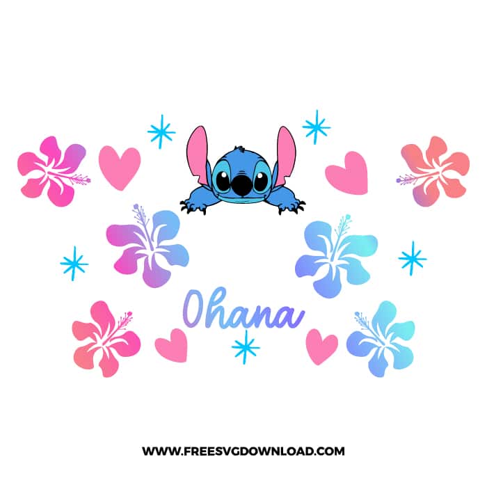 Stitch Starbucks Wrap SVG & PNG, SVG Free Download, SVG files cricut, starbucks wrap svg, starbucks free svg, stitch free svg, ohana free svg