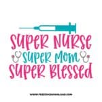 Super Nurse Super Mom SVG & PNG, SVG Free Download, SVG for Cricut, nurse svg, nursing svg, nurse life svg, stethoscope svg, doctor svg