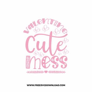Valentine Cute Mess Free SVG File