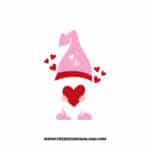 Valentine Gnome 2 SVG & PNG, SVG Free Download, SVG for Cricut Design, love svg, valentines day svg, be my valentine svg