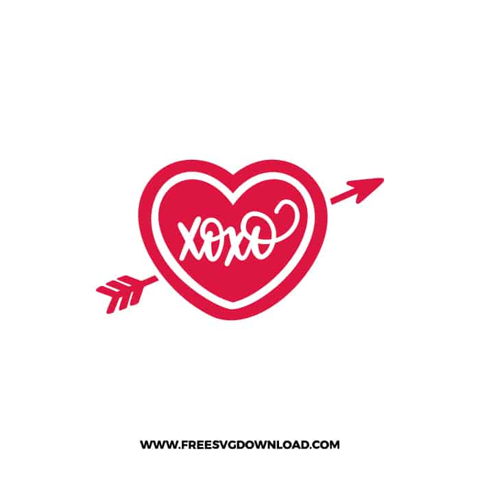 Xoxo SVG & PNG, SVG Free Download, SVG for Cricut Design, love svg, valentines day svg, be my valentine svg
