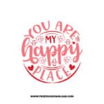 You Are My Happy Place 2 SVG & PNG, SVG Free Download, SVG for Cricut Design, love svg, valentines day svg, be my valentine svg