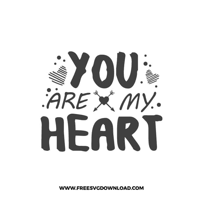 You Are My Heart 2 SVG & PNG, SVG Free Download, SVG for Cricut Design, love svg, valentines day svg, be my valentine svg