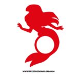 Ariel monogram free SVG & PNG, SVG Free Download, svg files for cricut, svg files for Silhouette, separated svg, trending svg, disney free svg, disney princess svg, princess svg, disneyland svg, ariel svg, ariel png, mermaid svg