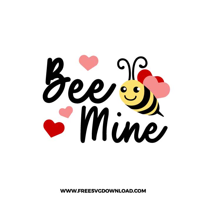 Bee Mine SVG & PNG, SVG Free Download, svg files for cricut, love svg, heart svg, valentines day svg, love png, cute svg, kiss svg, hug svg, be my valentine svg, funny valentine svg, couple valentine svg, xoxo svg, qutes svg, cupid svg, forever love svg