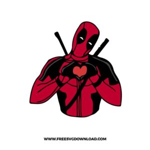 Deadpool Love Free SVG File
