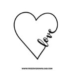 Heart Love SVG & PNG, SVG Free Download, svg files for cricut, love svg, heart svg, valentines day svg, love png, cute svg, kiss svg, hug svg, be my valentine svg, funny valentine svg, couple valentine svg, xoxo svg, qutes svg, cupid svg, forever love svg