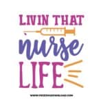 Livin that nurse life SVG & PNG, SVG Free Download, SVG for Cricut, nurse svg, nursing svg, nurse life svg, stethoscope svg, doctor