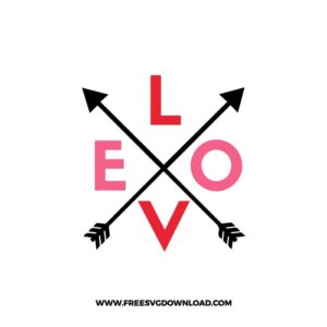 Love Arrows Free SVG File