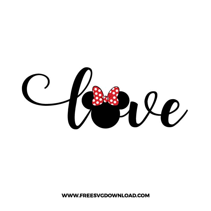 Love Minnie SVG & PNG, SVG Free Download, svg files for cricut, svg files for Silhouette, separated svg, disney svg, Minnie Mouse svg, mickey mouse svg, valentines day svg, valentine svg, kiss svg, xoxo svg, love svg, Minnie love svg, mickey love svg, Minnie Valentine svg, Mickey valentine svg, mickey head svg, minnie svg, minnie mouse svg, disney castle svg, disneyland svg