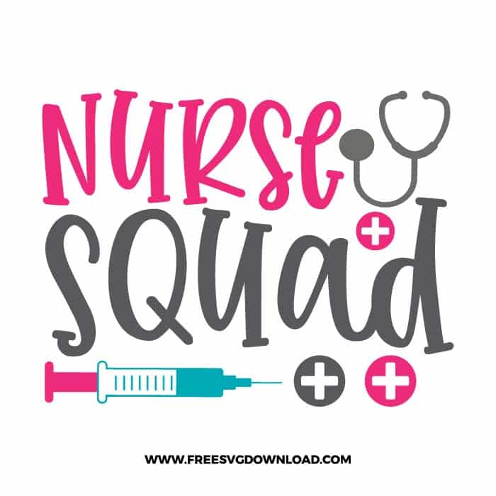 Nurse squad SVG & PNG, SVG Free Download, SVG for Cricut, nurse svg, nursing svg, nurse life svg, stethoscope svg, doctor svg, medical svg