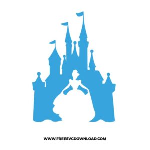 Princess Castle Cinderella Free SVG File