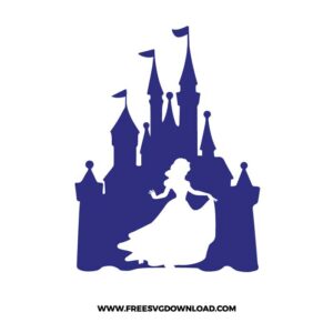 Princess Castle Snow White Free SVG File