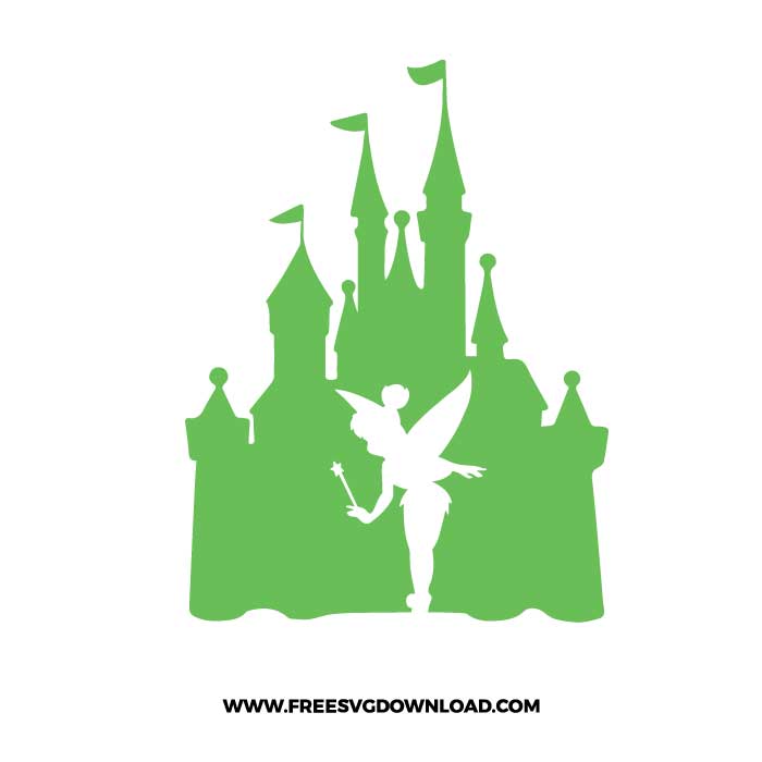 Princess castle Tinkerbell SVG & PNG, SVG Free Download, svg files for cricut, svg files for Silhouette, separated svg, trending svg, disney svg, disney princess svg, princess svg, disneyland svg, Tinkerbell svg, Tinkerbell png, peter pan svg, pixie dust svg, happy thoughts svg