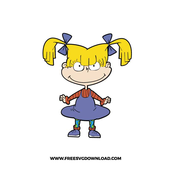 Rugrats Angelica SVG & PNG, SVG Free Download, SVG files for Cricut, free rugrats svg, tommy svg, chuckie svg, reptar svg, angelica svg, 90s svg, just a mama raising her rugrats svg, sussie svg, kimi svg, lillian svg, dil svg, didi svg, betty svg, philip svg, kids svg, nickelodeon svg