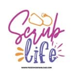 Scrub life 2 SVG & PNG, SVG Free Download, SVG for Cricut, nurse svg, nursing svg, nurse life svg, stethoscope svg, doctor svg, medical svg