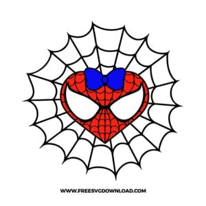 Valentine Spiderman Free SVG File