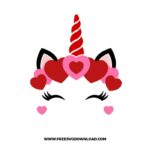 Valentine Unicorn SVG & PNG, SVG Free Download, svg files for cricut, love svg, heart svg, valentines day svg, love png, cute svg, kiss svg, hug svg, be my valentine svg, funny valentine svg, couple valentine svg, xoxo svg, qutes svg, cupid svg, forever love svg