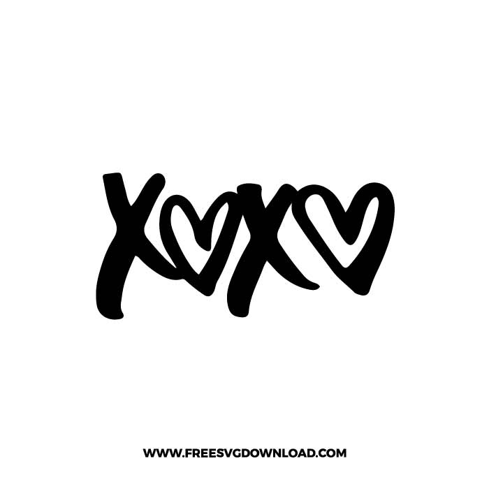 Xoxo SVG & PNG, SVG Free Download, svg files for cricut, love svg, heart svg, valentines day svg, love png, cute svg, kiss svg, hug svg, be my valentine svg, funny valentine svg, couple valentine svg, xoxo svg, qutes svg, cupid svg, forever love svg