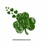 Distressed Shamrocks SVG & PNG, SVG Free Download, SVG files for Cricut, st patricks day svg, lucky svg, irish svg, clover svg, irish quotes svg, shamrock svg