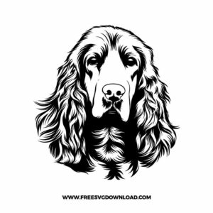 English Cocker Spaniel SVG & PNG, SVG Free Download, SVG files for Cricut, dog free svg, dog lover svg, puppy svg, dog breed svg, dog face svg, animal svg, paw print svg, fur mom svg, dog mom svg