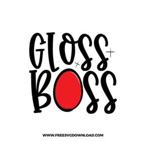 Gloss Boss SVG, Chanel free SVG & PNG, SVG Free Download, SVG files for cricut, make up free svg, beauty, mascara, make up bag svg
