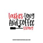 Lashes Long And Coffee Strong SVG, Chanel free SVG & PNG, SVG Free Download, SVG files for cricut, make up free svg, beauty, mascara svg