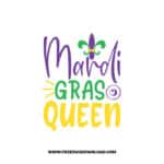 Mardi Gras Queen SVG & PNG, SVG Free Download,  SVG files for cricut, mardi gras free svg, mardi gras png, fat Tuesday, Louisiana svg