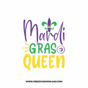 Mardi Gras Queen Free SVG File