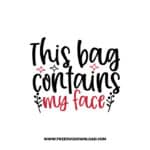 This Bag Contains My Face 2 SVG, Chanel free SVG & PNG, SVG Free Download, SVG files for cricut, make up free svg, beauty svg, mascara svg