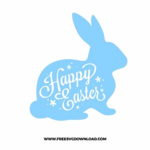 Bunny Happy Easter SVG PNG
